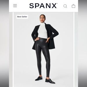 Spanx faux leather leggings
